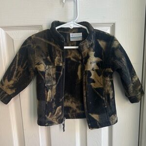 Columbia Kids' Black and Tan Fleece Jacket